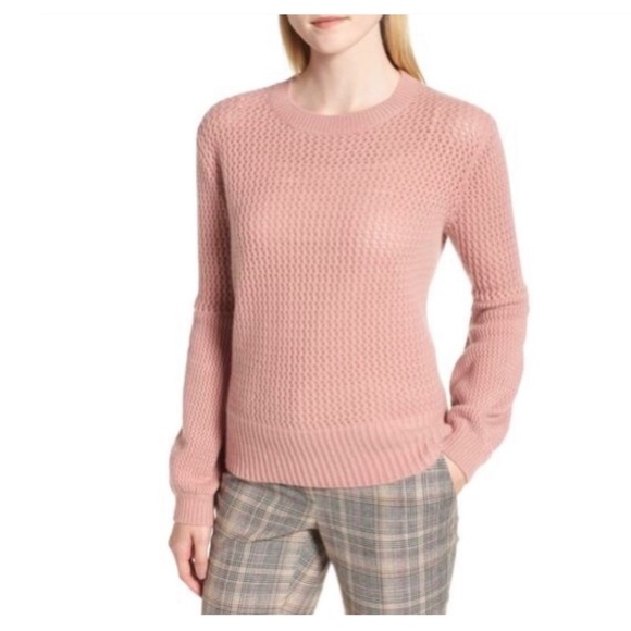 Nordstrom Signature New Rose Pink Cashmere Sweater